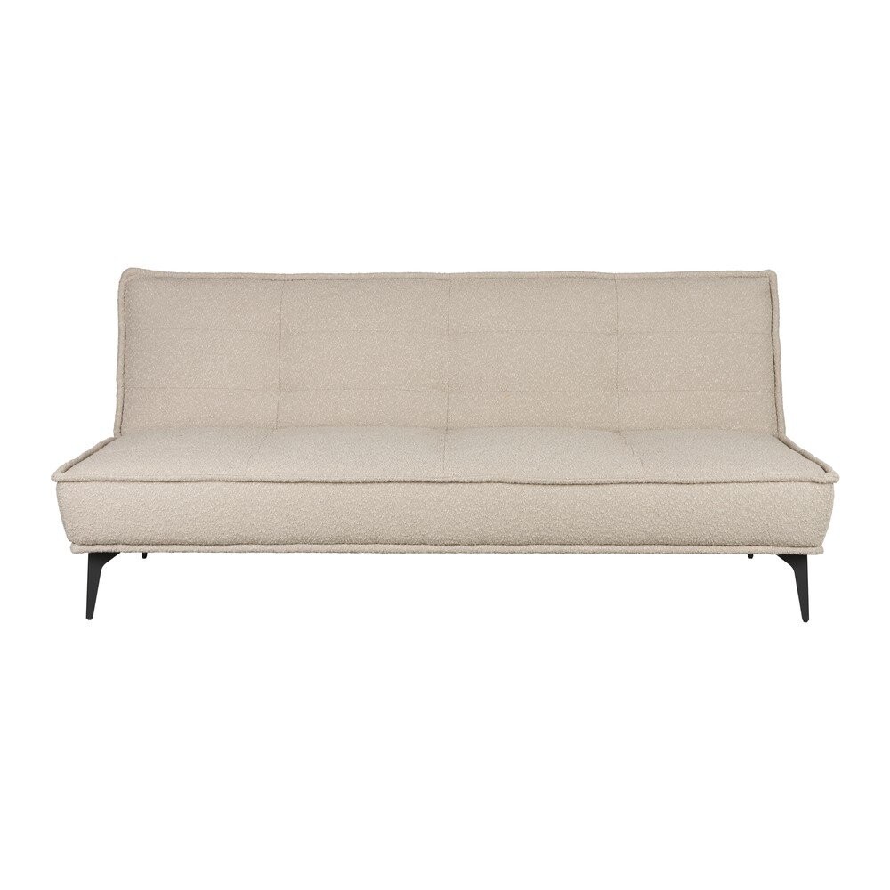 Béžová rozkládací pohovka z textilie bouclé 184 cm Cielke – White Label