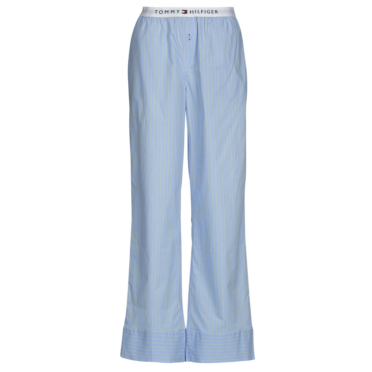 Tommy Hilfiger  STRIPE POPLIN PANTS (EXT.SIZES)  Modrá