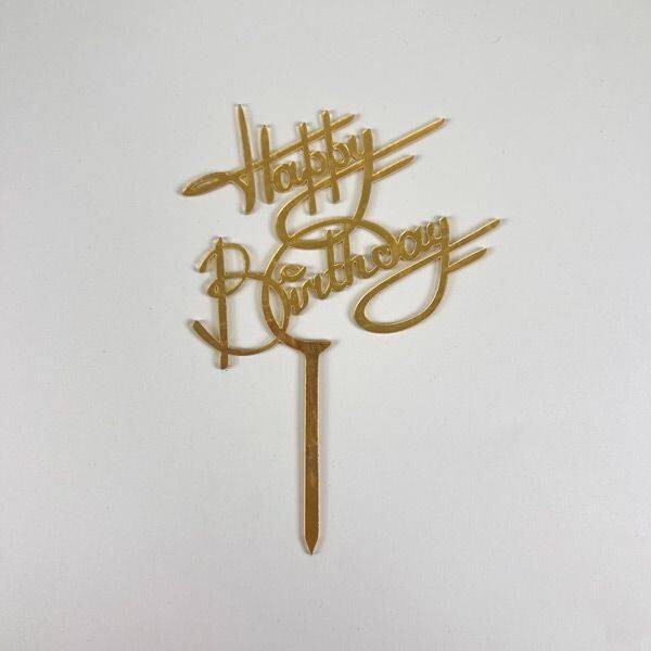 Zápich na dort Happy Birthday - Cakesicq