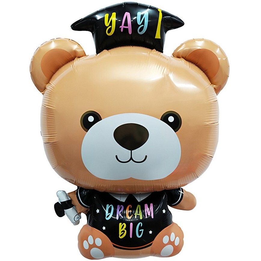 Balónek fóliový Medvídek promoce 41x53 cm