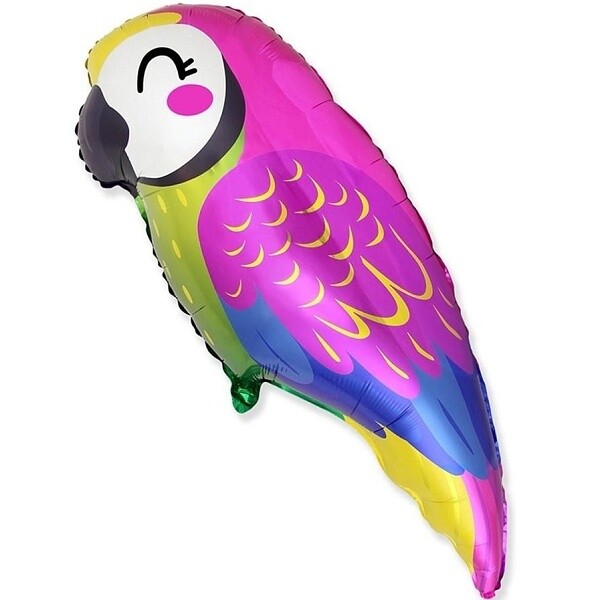 Balónek fóliový Papoušek 89x43 cm