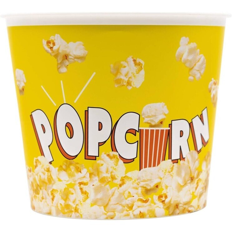Miska na popcorn žlutá znovupoužitelná 1 ks
