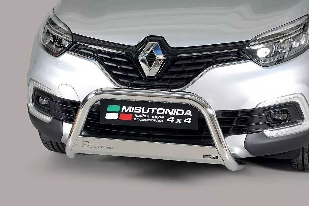 Misutonida Přední ochranný nerez rám RENAULT Captur 2018 >