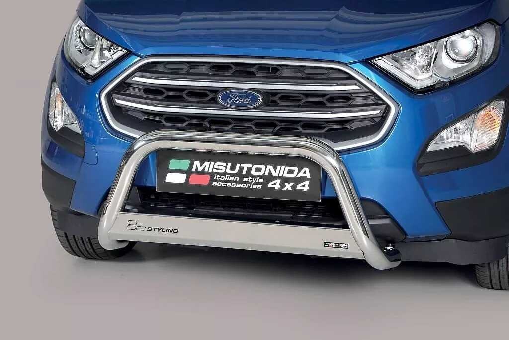 Misutonida Přední ochranný nerez rám FORD Ecosport 2018 >