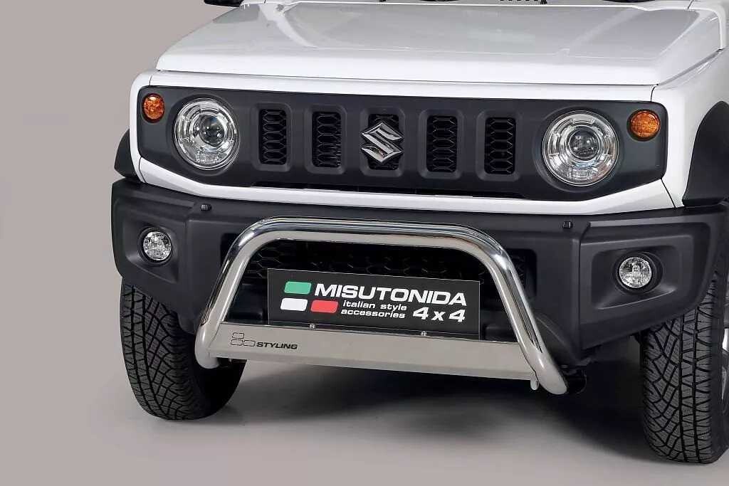 Misutonida Přední ochranný nerez rám SUZUKI Jimny  2018 >