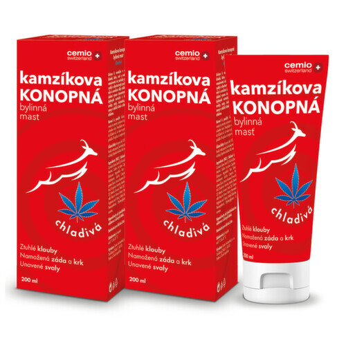 Cemio Kamzíkova konopná mast chladivá 200ml - balení 2 ks