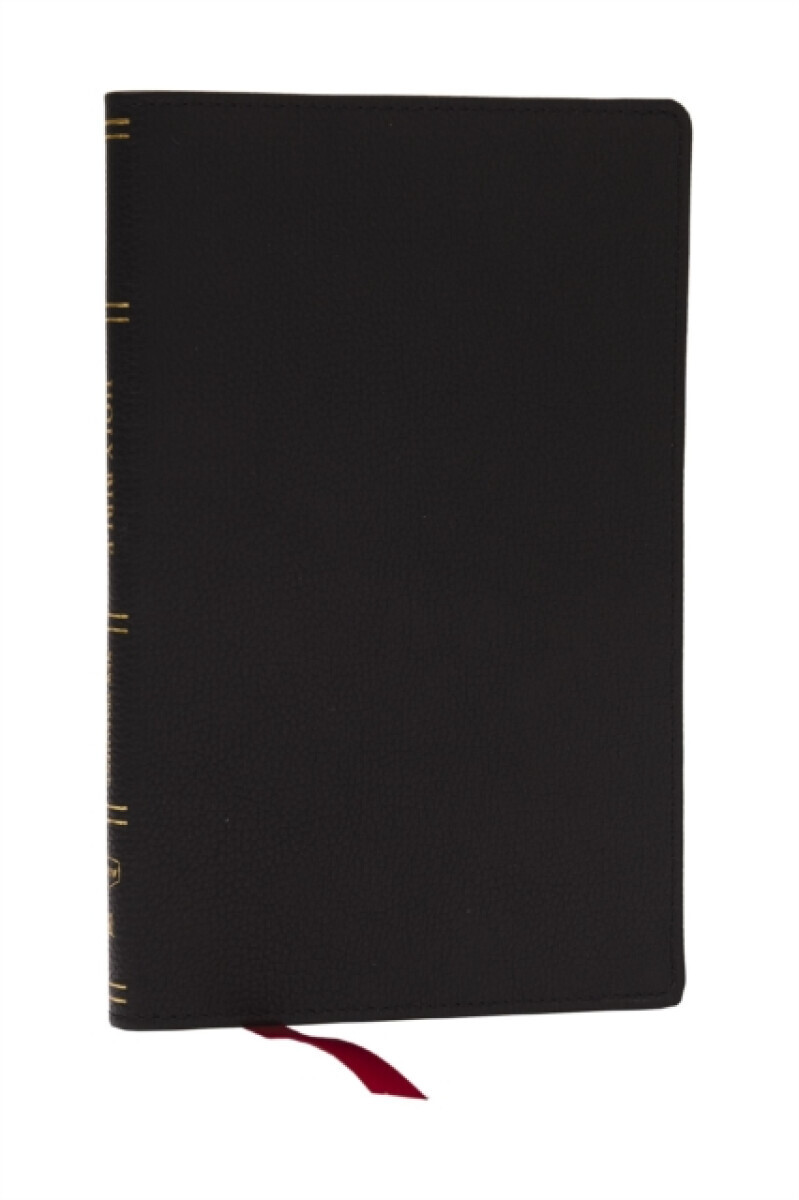 KJV, Personal Size New Testament, Black Genuine Leather, Red Letter, Comfort Print - Thomas Nelson