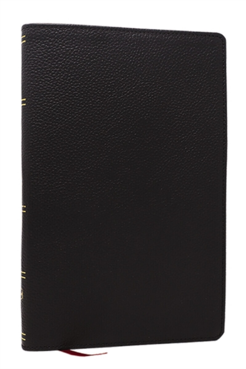 NKJV, Personal Size New Testament, Black Genuine Leather, Red Letter, Comfort Print - Thomas Nelson