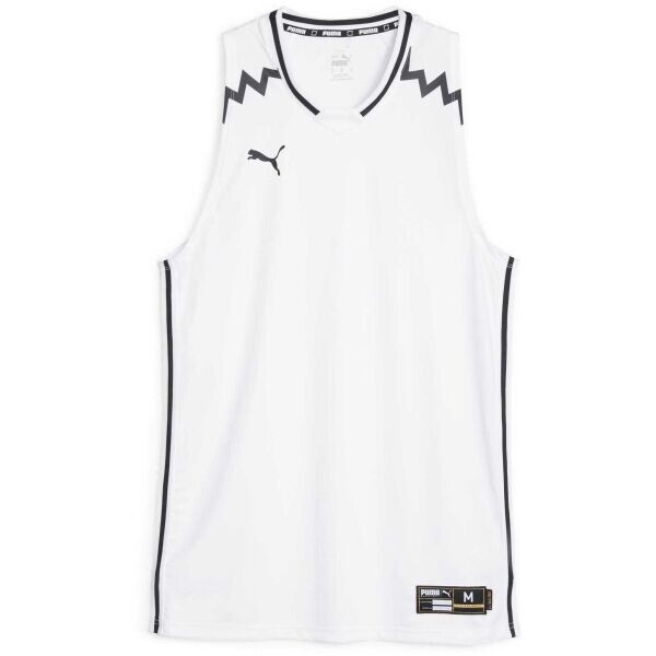 Puma HOOPS TEAM GAME JERSEY Pánský dres, bílá, velikost