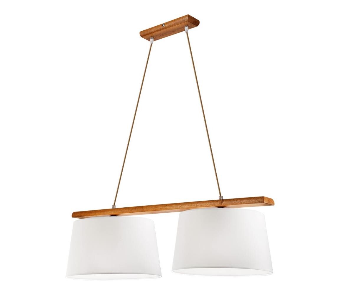 Lustr na lanku AIDA 2xE27/60W/230V LD 2.98 DĄB RUSTIK