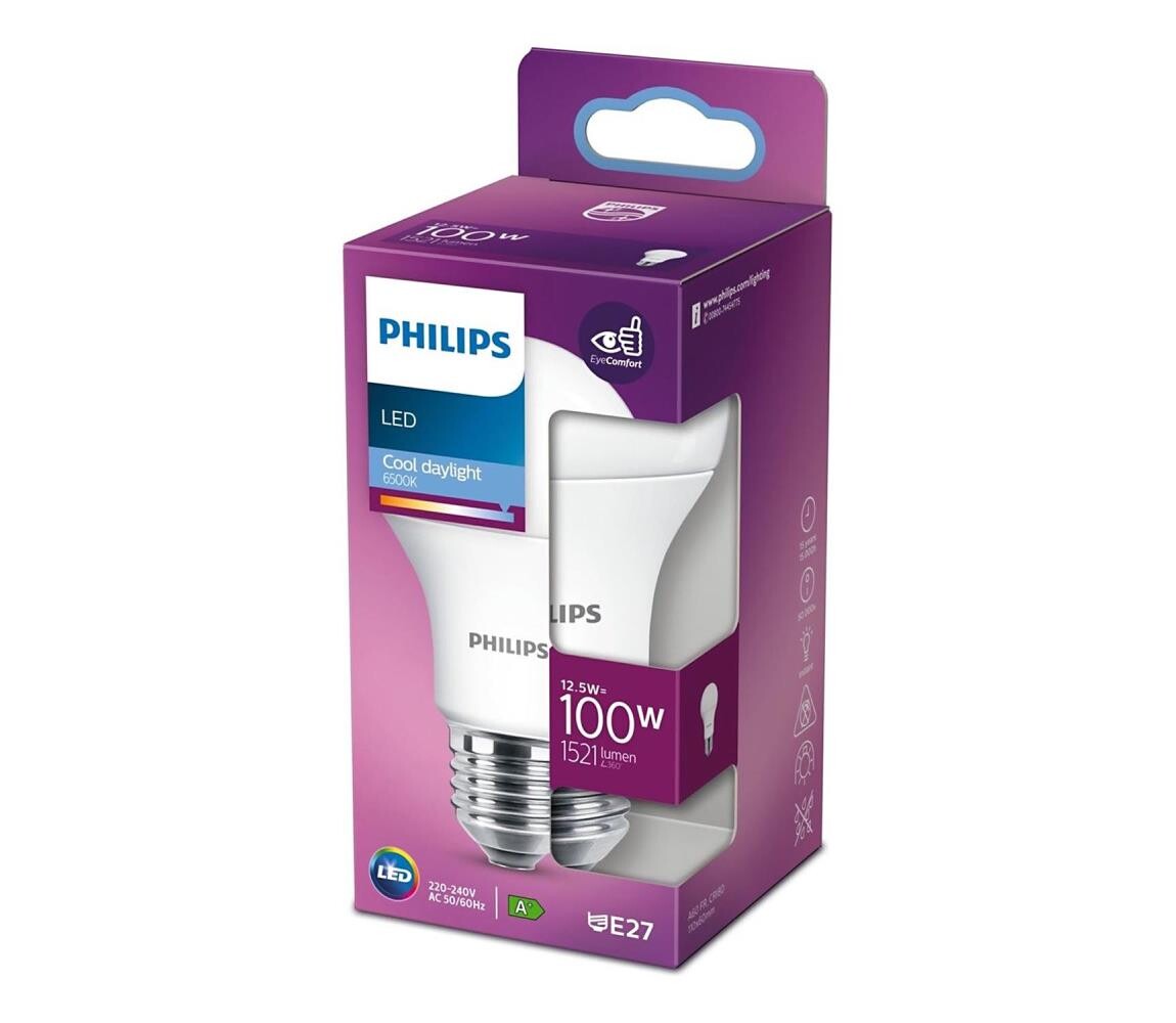 LED Žárovka Philips A60 E27/12,5W/230V 6500K 8718699769963
