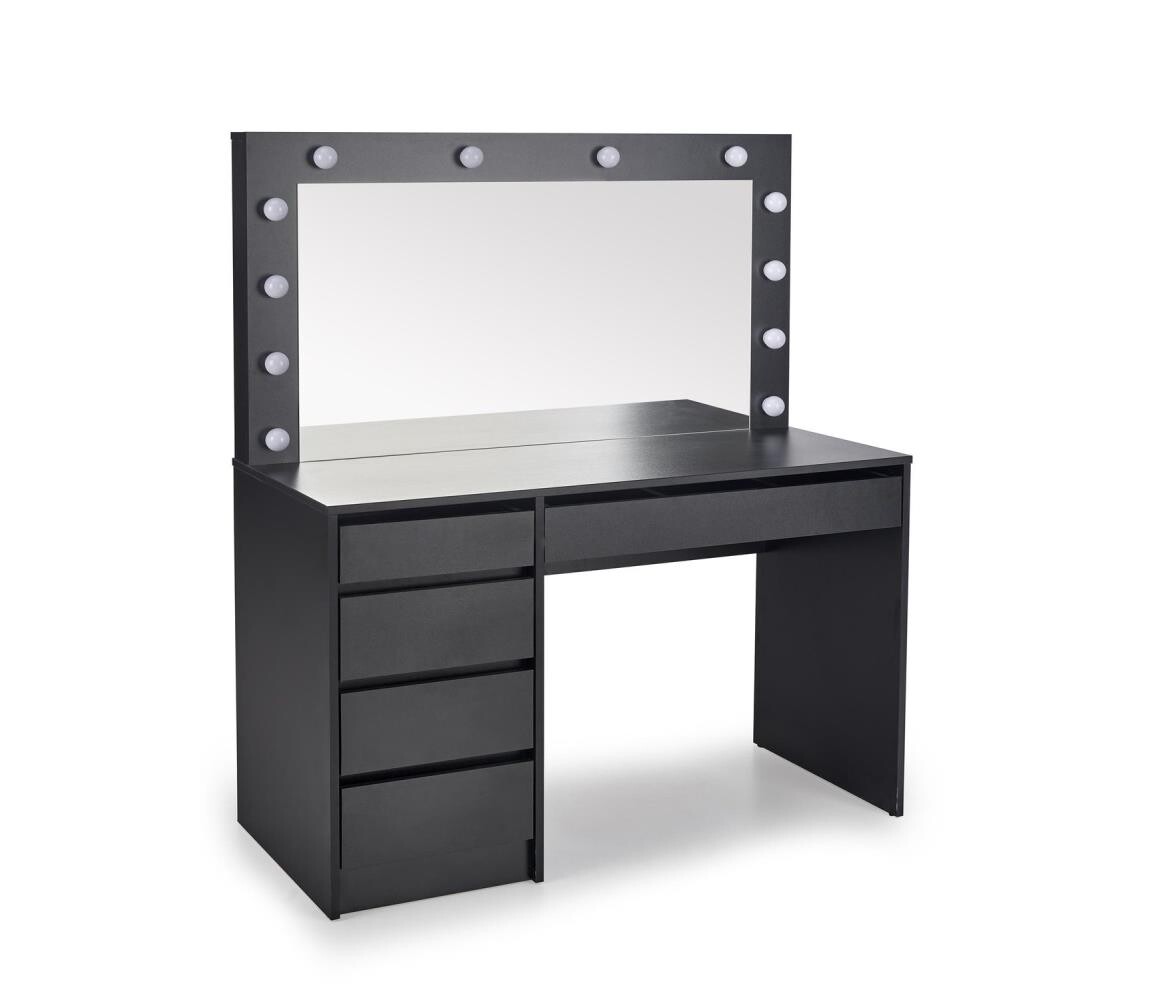 Halmar Toaletní stolek AMORIO černá V-PL-HOLLYWOOD_XL-TOALETKA-CZARNY