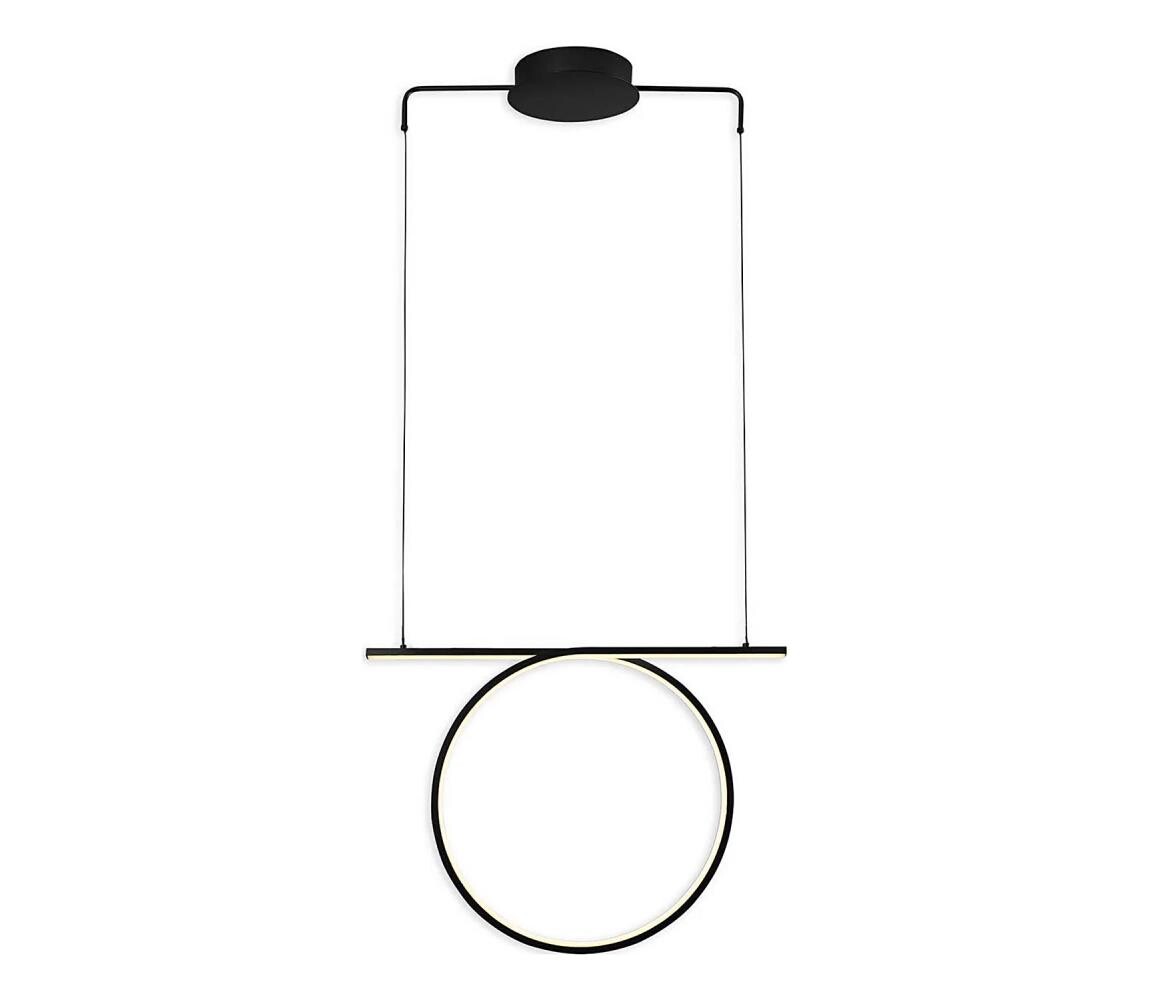 LED Lustr na lanku ODETTA LED/30W/230V 4000K černá 334039