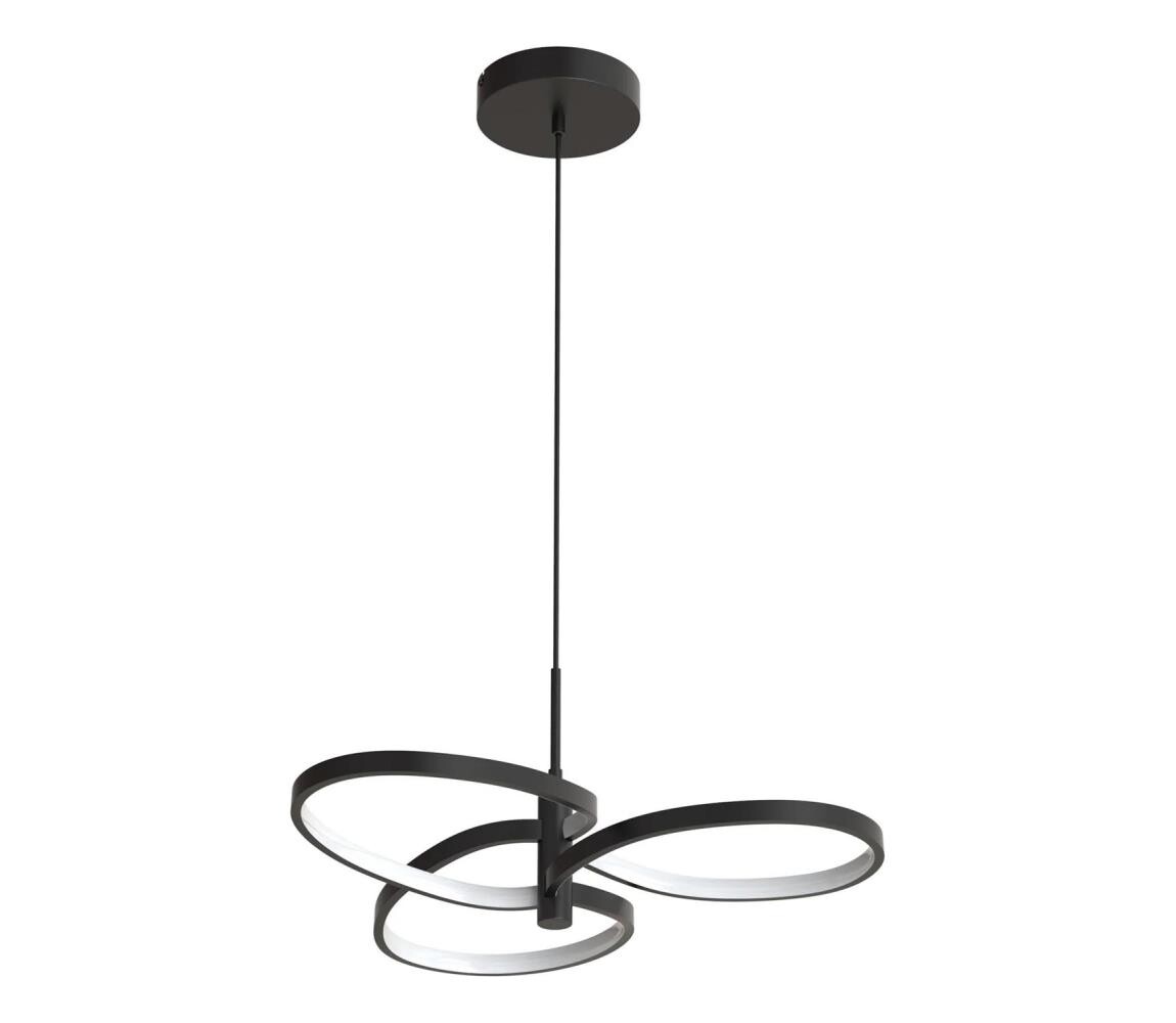 LED Lustr na lanku RIBBON LED/25W/230V 4000K černá 335975