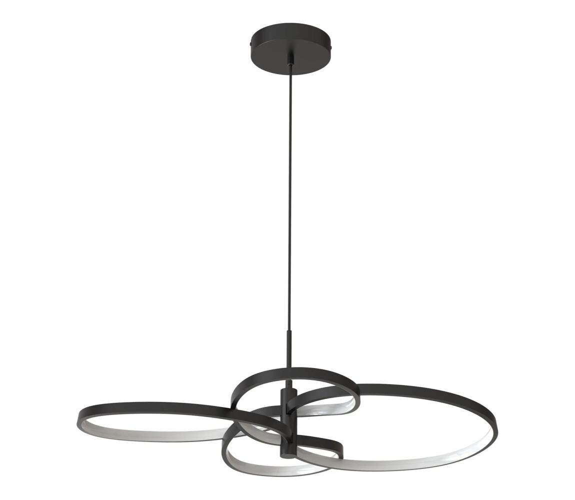 LED Lustr na lanku RIBBON LED/37W/230V 4000K černá 335982