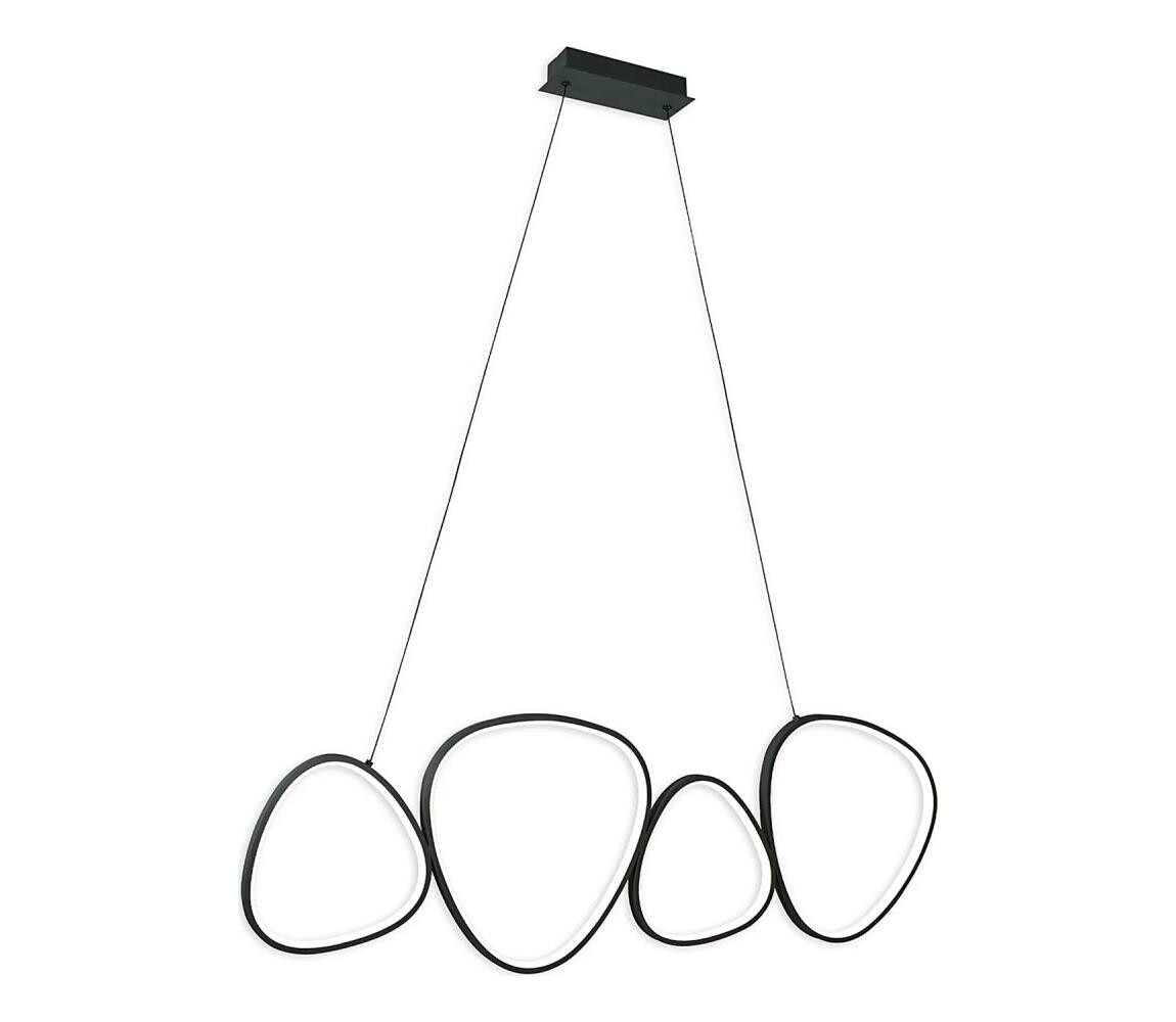 LED Lustr na lanku PETRA LED/48W/230V 4000K černá 334046