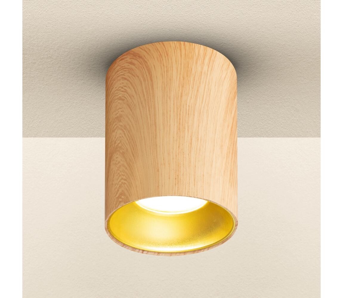 Brilagi - LED RGBW Stmív. bodové svítidlo TRINE 1xGU10/30W/230V dekor dubu BG2125+AI0414