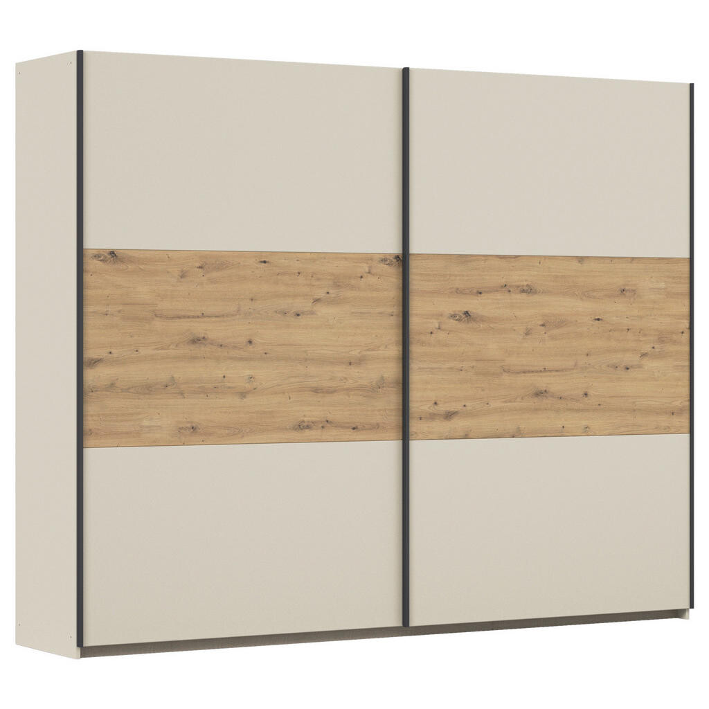 Rauch Möbel SKŘÍŇ S POSOUVACÍMI DVEŘMI, šampaňská, dub artisan, 261/210/59 cm