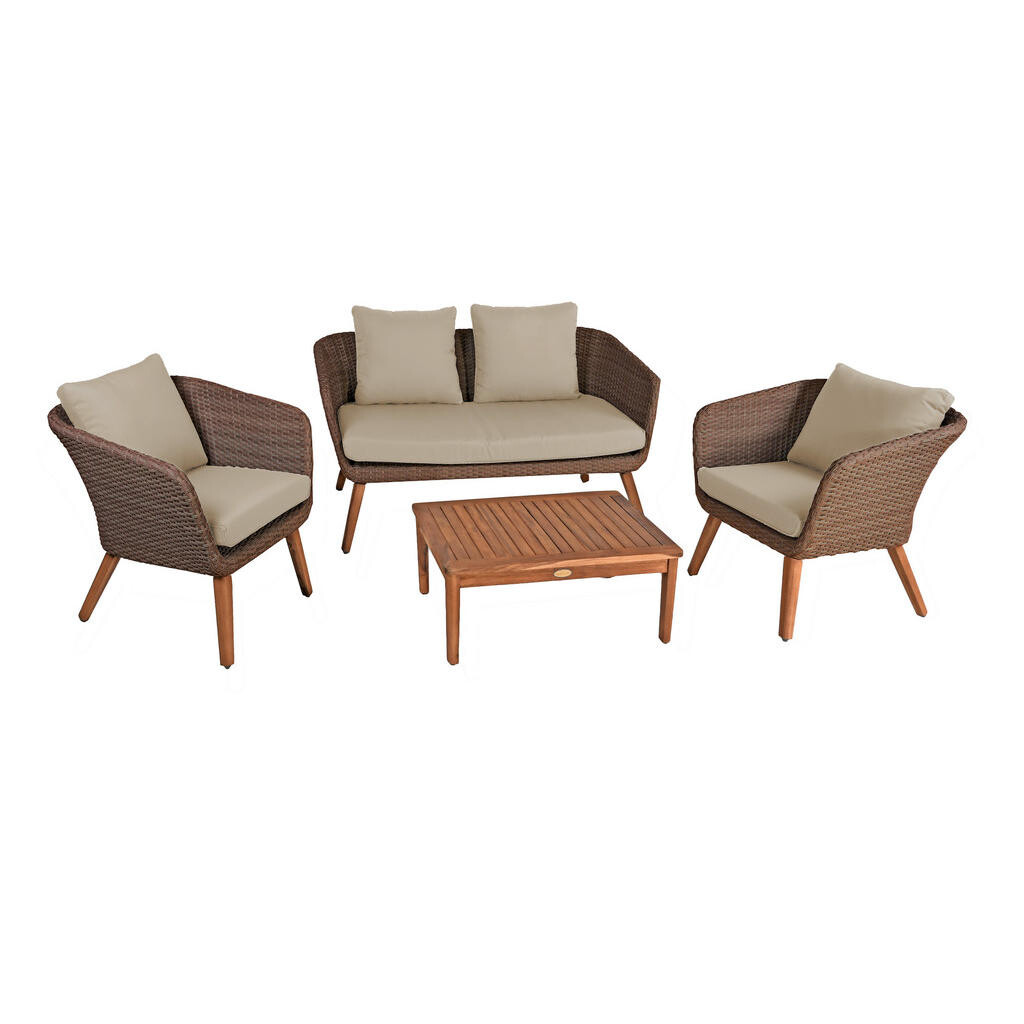 Gardenson ZAHRADNÍ SADA 4dílné, dřevo, kov, plast, textil