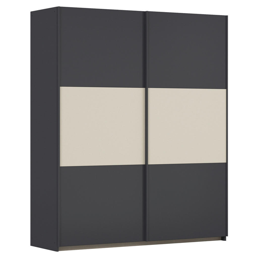 Rauch Möbel SKŘÍŇ S POSOUVACÍMI DVEŘMI, šedá, barvy hliníku, šampaňská, 175/210/59 cm