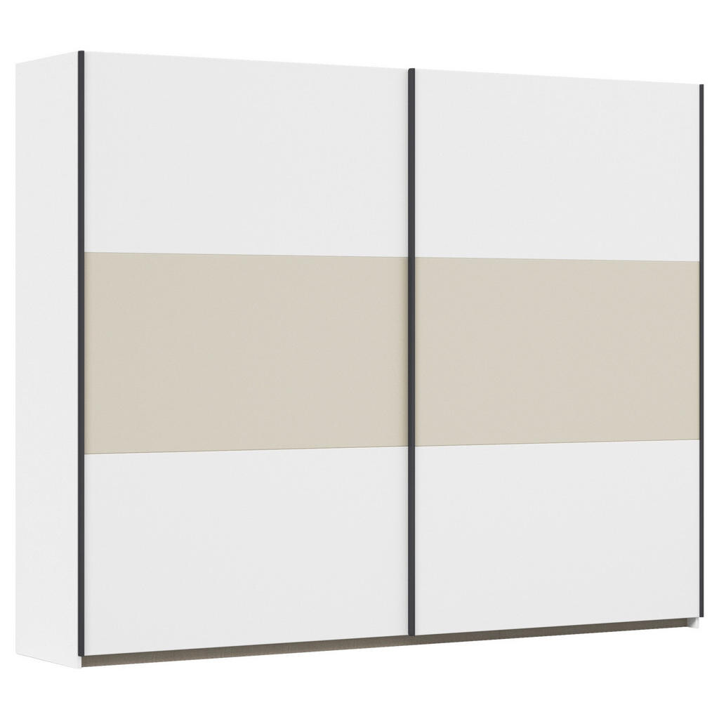 Rauch Möbel SKŘÍŇ S POSOUVACÍMI DVEŘMI, bílá, šampaňská, 261/210/59 cm