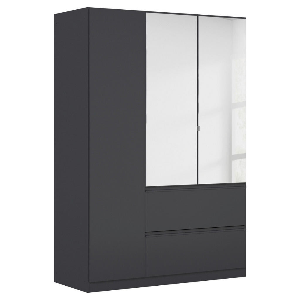 Rauch Möbel ŠATNÍ SKŘÍŇ S OTOČNÝMI DVEŘMI, tmavě šedá, 136/197/54 cm