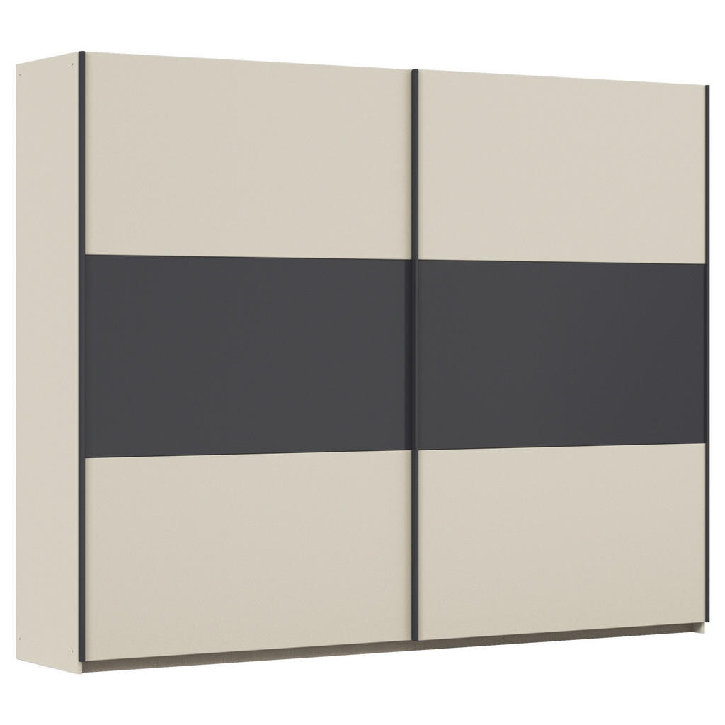 Rauch Möbel SKŘÍŇ S POSOUVACÍMI DVEŘMI, šedá, šampaňská, 261/210/59 cm