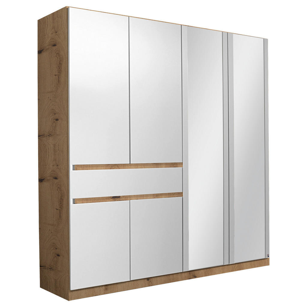 Rauch Möbel ŠATNÍ SKŘÍŇ, bílá, dub artisan, 181/197/54 cm