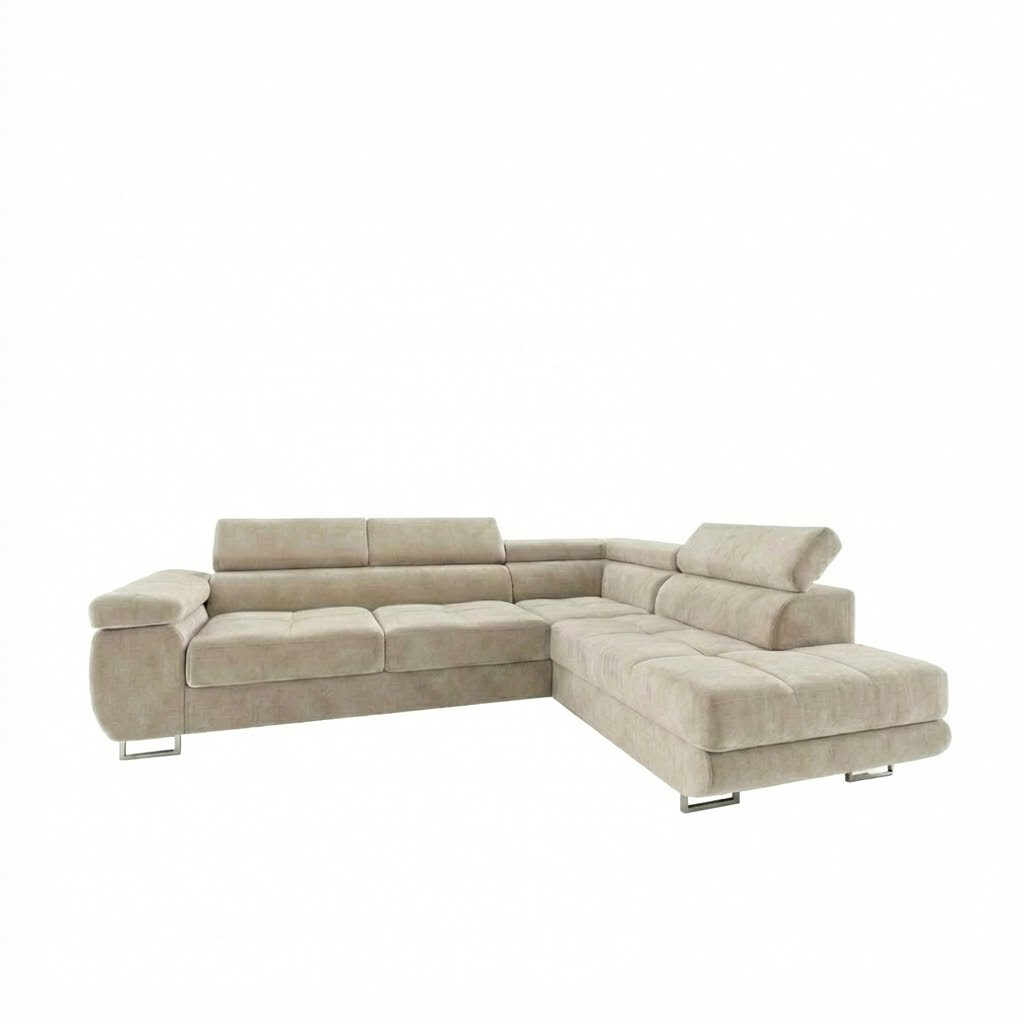 PRM Rohová sedací souprava BIANCA Roh pohovky: Pravý roh, Barva látky Monolith: Monolith 02