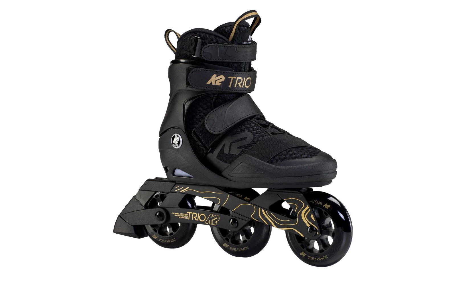 Inline brusle K2 TRIO 110 black gold velikost: EU 40