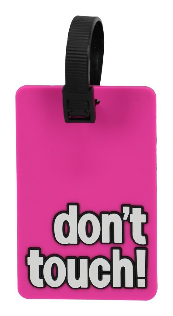 Jmenovka na zavazadlo Travelite PVC - růžová