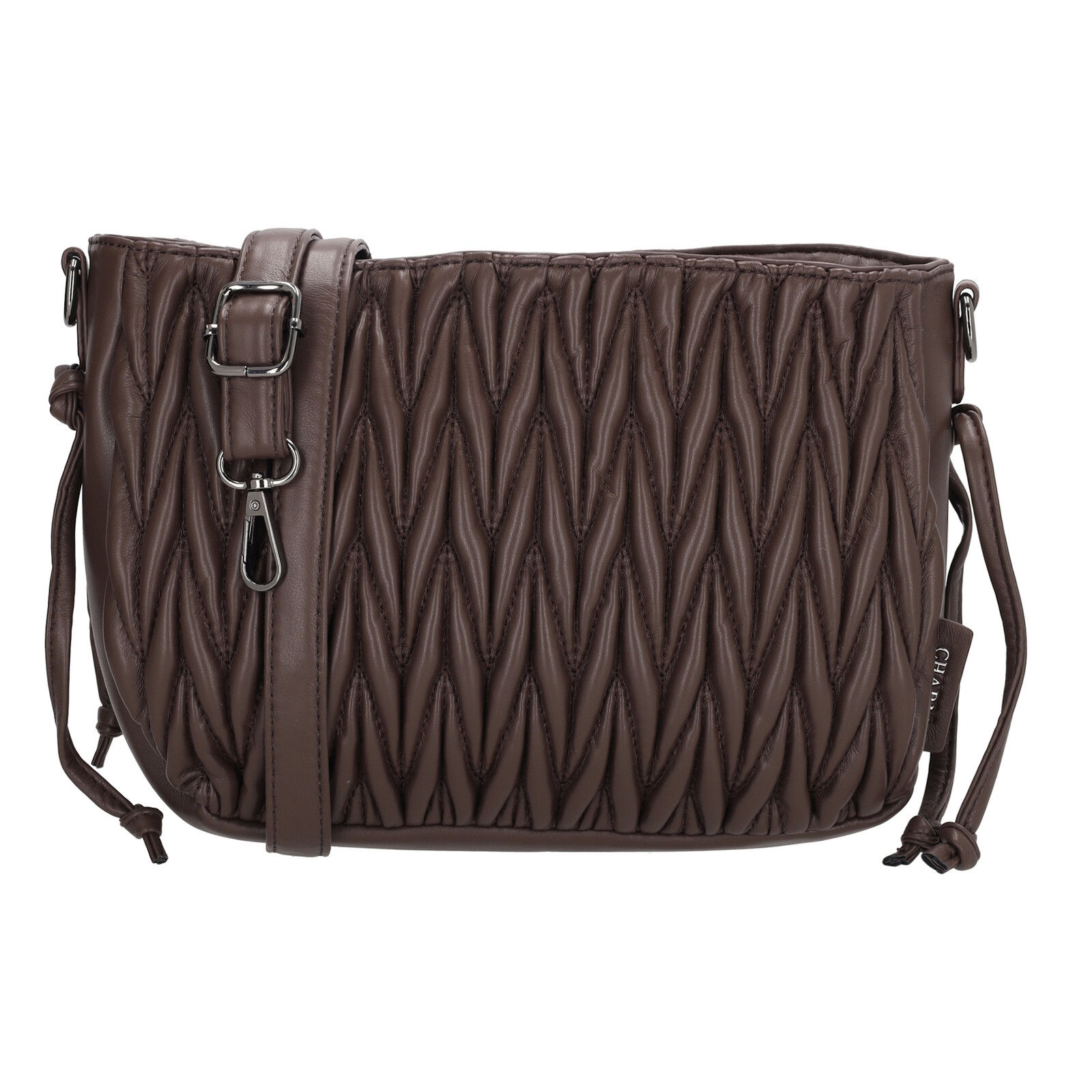 Dámská crossbody kabelka Charm London West End - tmavě hnědá - 25x20 cm