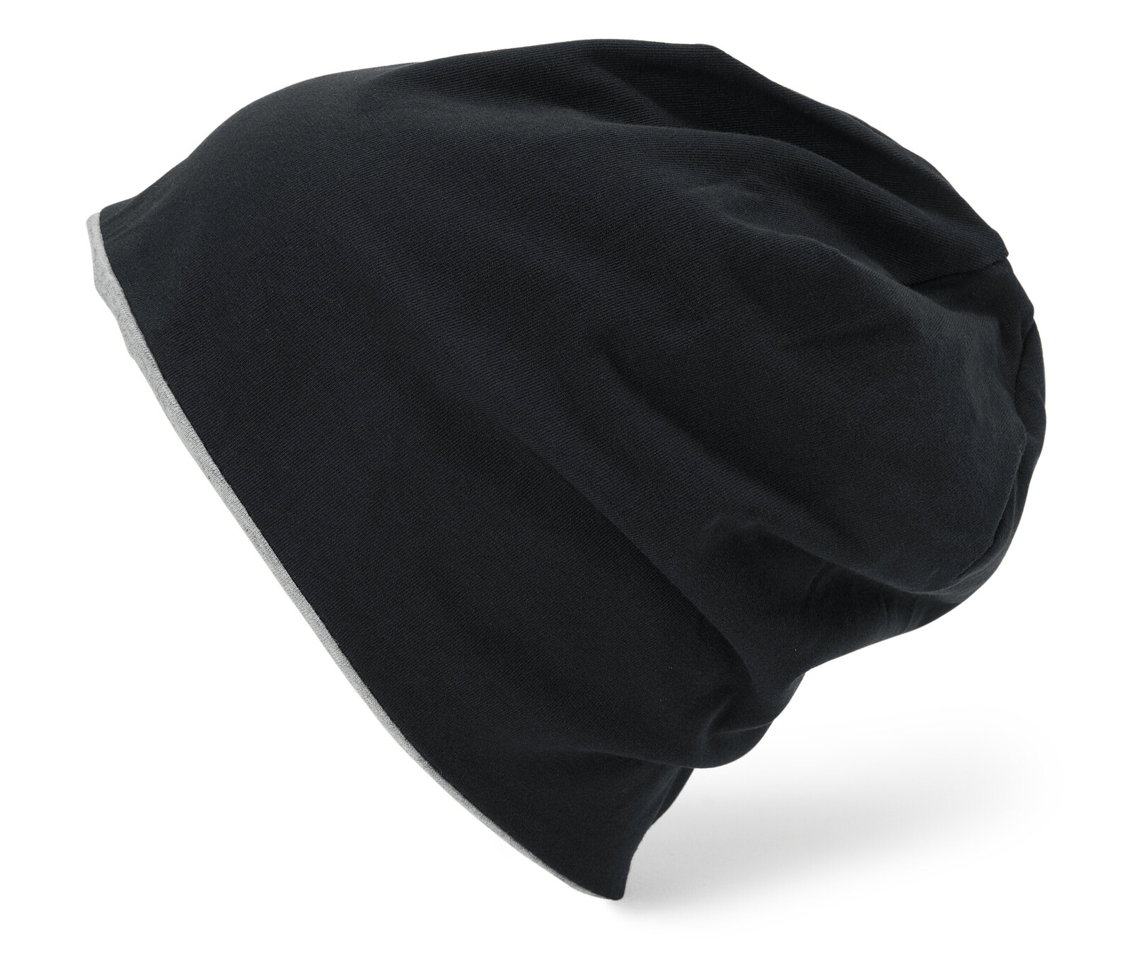 Tchibo - Oboustranná čepice beanie - barva: černá