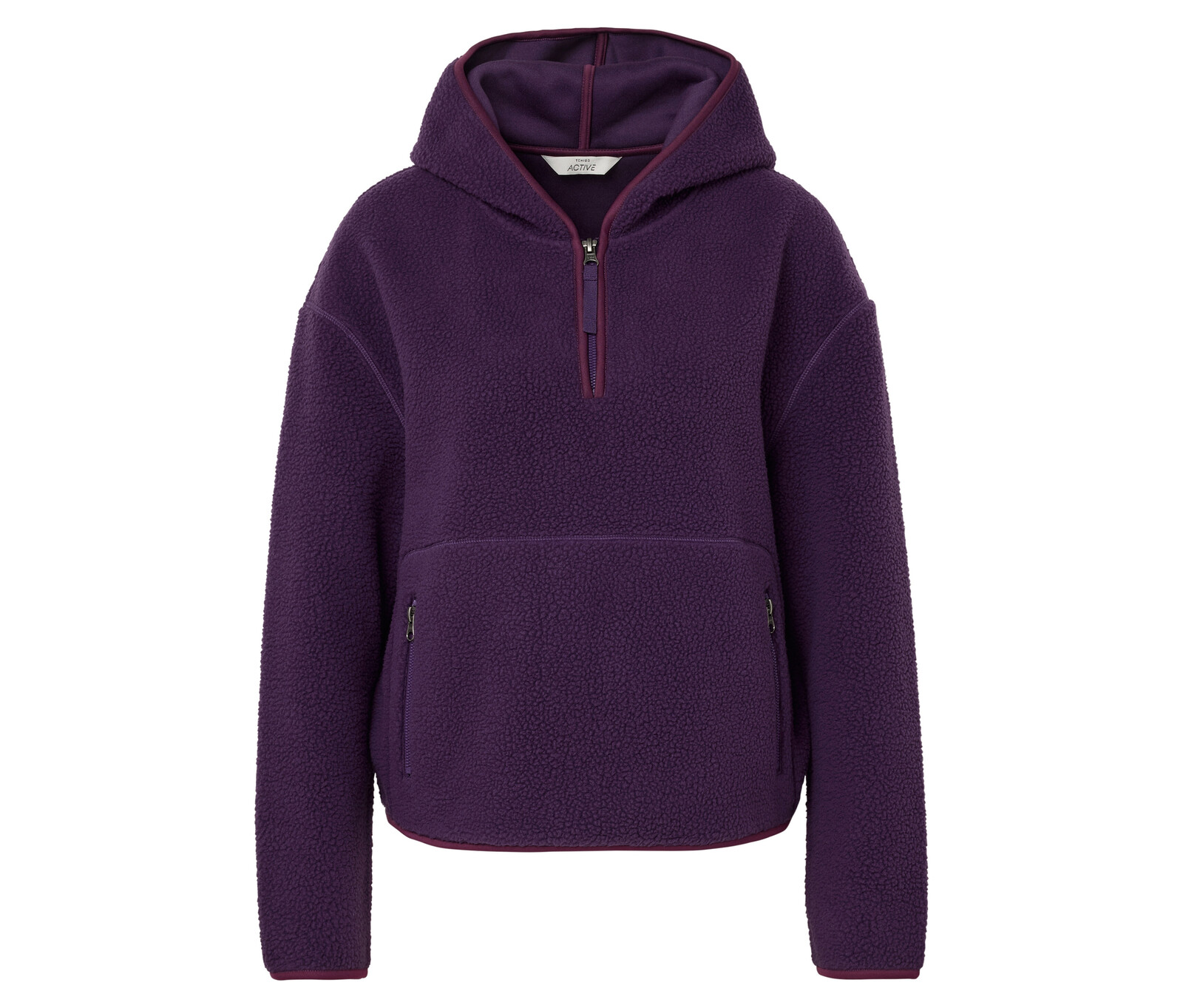 Tchibo - Svetr z hebkého plyše - pro ženy - vel. XL 48/50 - barva: fialová