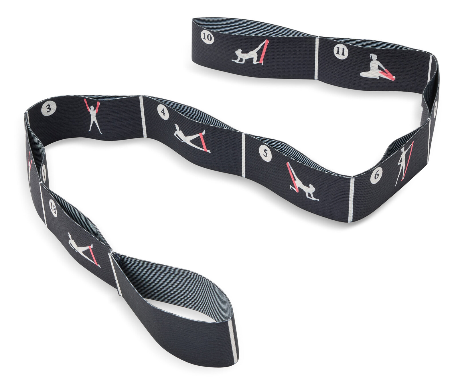 Tchibo - Elastický posilovací pás - barva: šedá