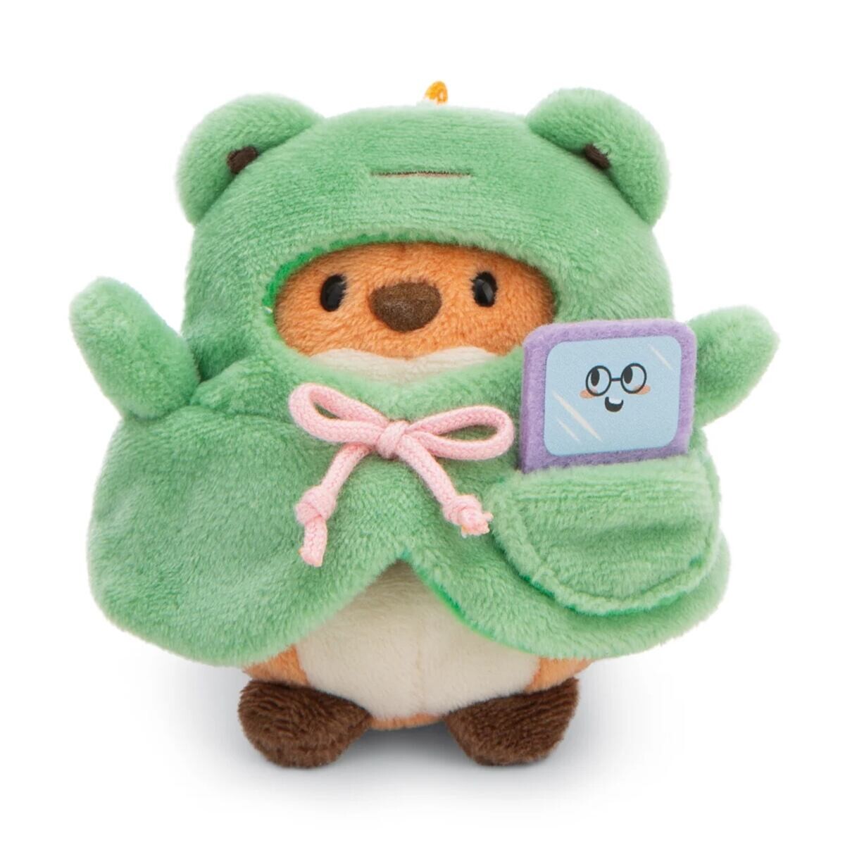 NICI MyMochi Liška Geeks 8cm v kostýmu žabky a videohrou plyš