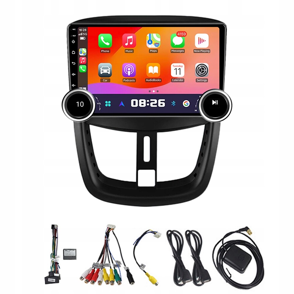 2DIN Android 13 Autorádio pro Peugeot 207 207CC 2006 2015 s CarPlay Gps Rds