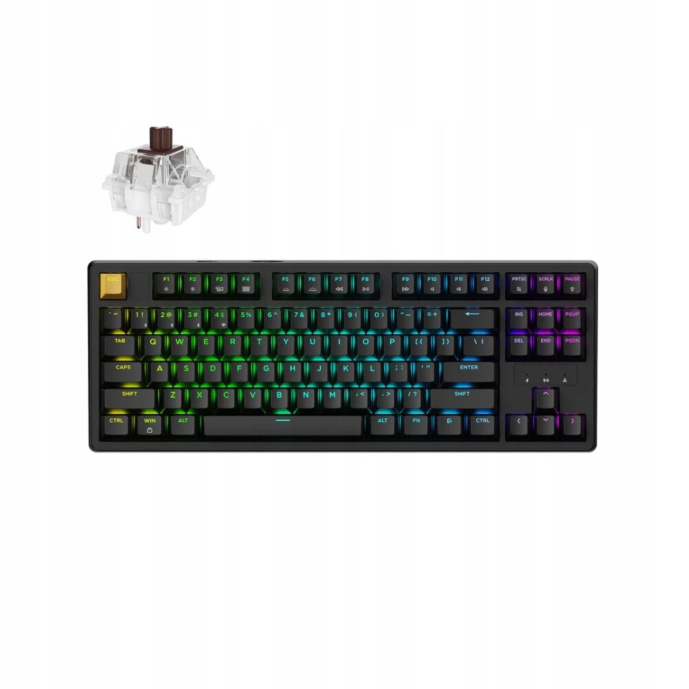 Keychron J4 Qmk Bezdrátová mechanická klávesnice Rgb Hot-Swap Brown