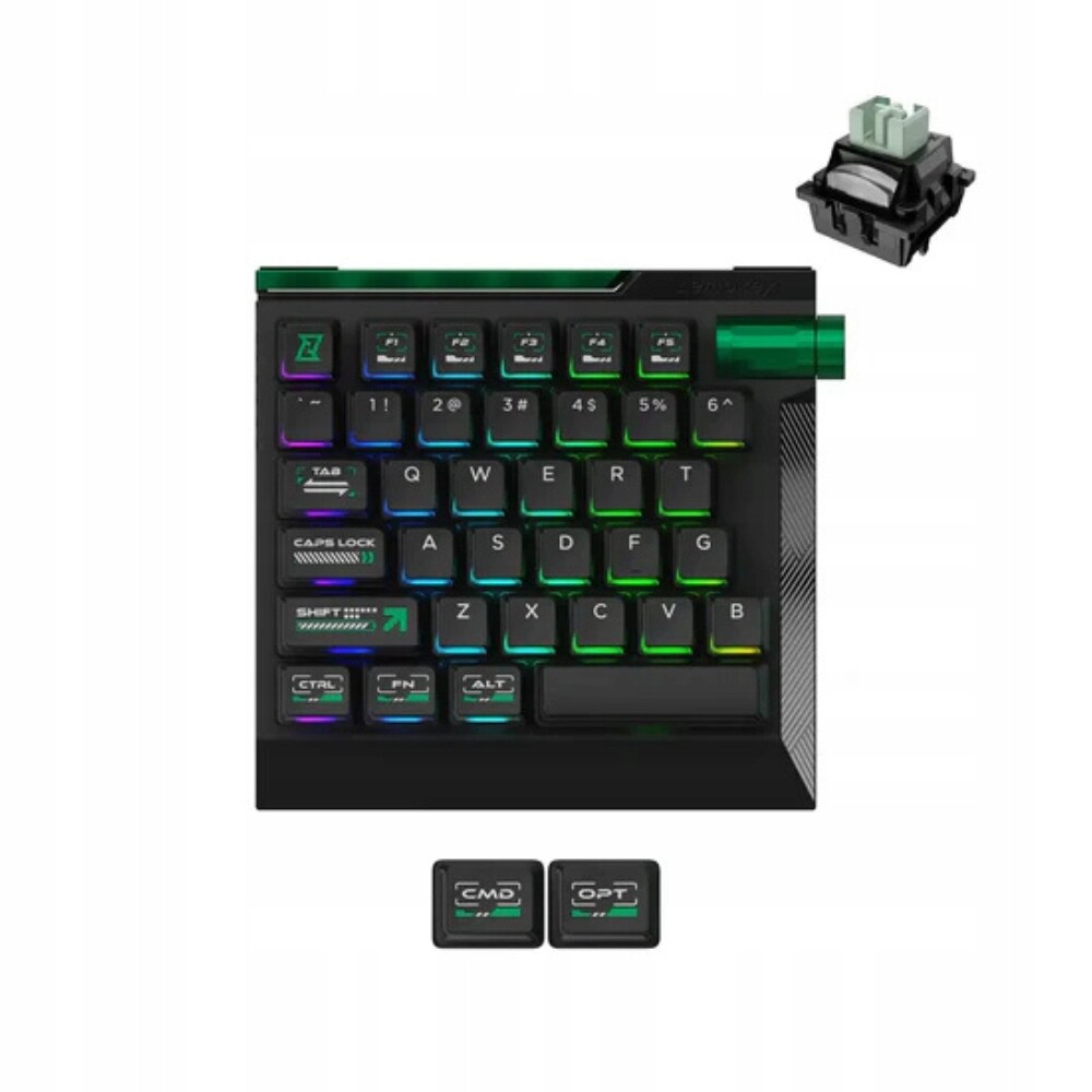 Keychron L0 He Jednoruční herní klávesnice magnetické přepínače