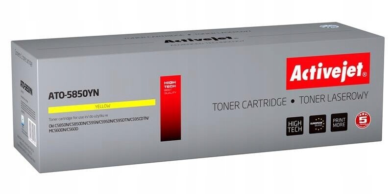 Toner Oki Activejet ATO-5850YN 43865721 Žlutý