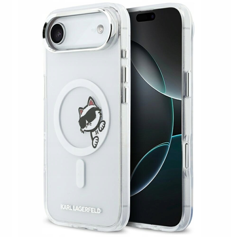 Průhledný Pouzdro Karl Lagerfeld IML Peekaboo MagSafe pro iPhone Air