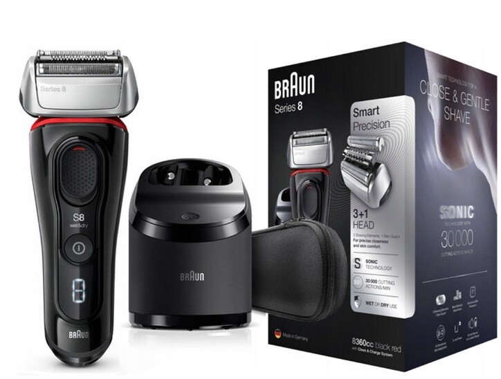 Elektrický holicí strojek Braun Series 8 Sonický 8360cc