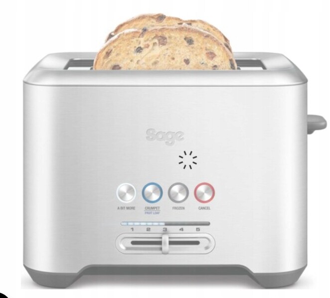 Toustovač Sage STA720 stříbrný/šedý 1000 W