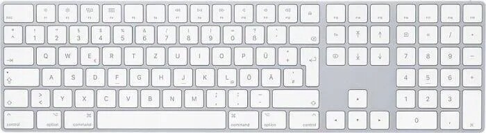 Bezdrátová klávesnice Apple Magic Keyboard A1843 bílá Německá