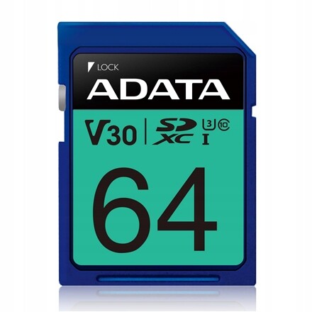 Adata Premier Pro Flash paměťová karta 64 Gb Paměťová karta Sdxc Uhs-i