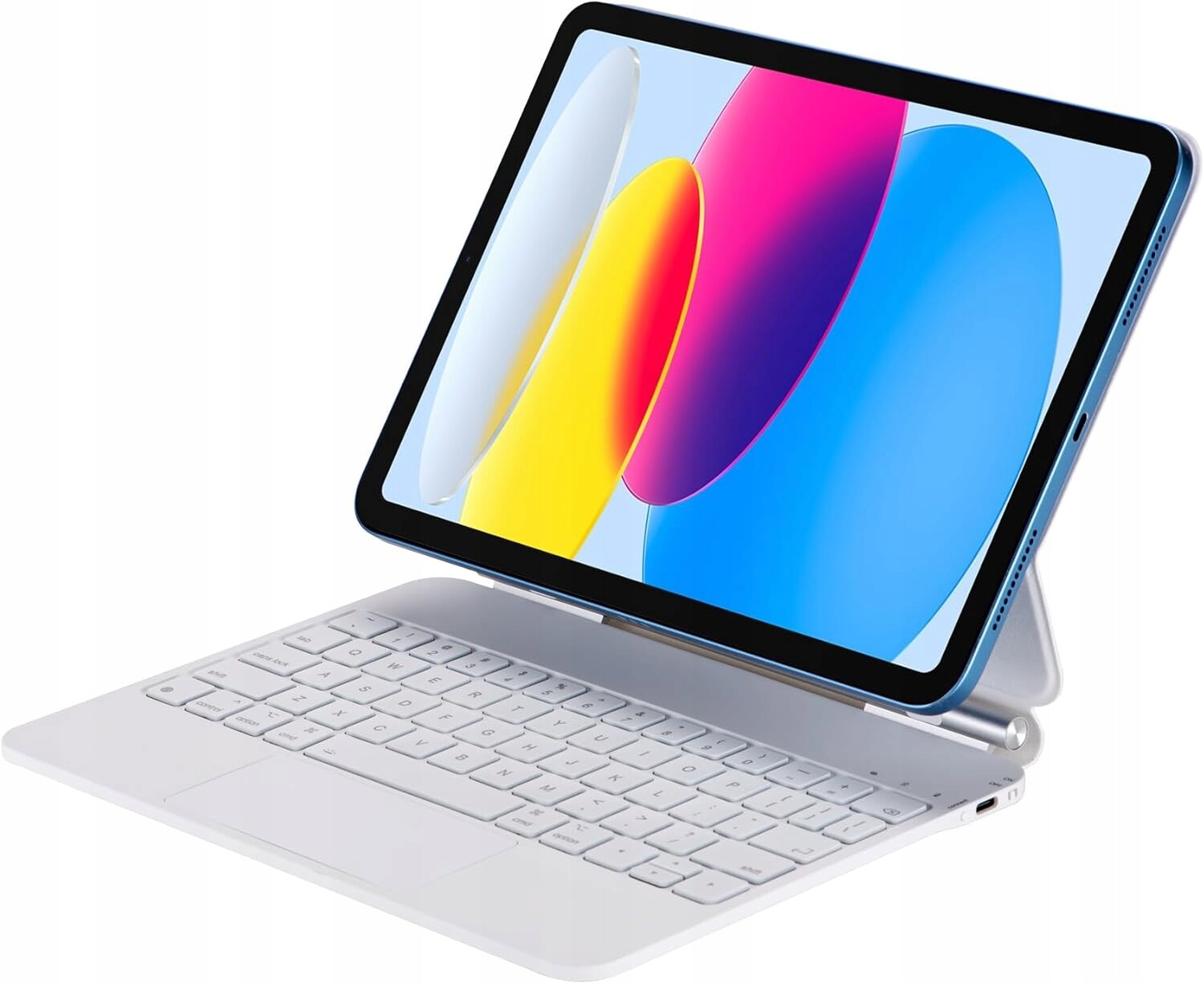 Klávesnice pro iPad 10 10,9″ Qwertz magnetická s touchpadem pouzdro Seagtigau