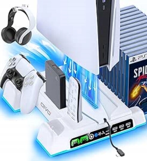 Chladicí Podstavec Pro PS5 Oivo, Nabíječka Pro Usb Ovladače