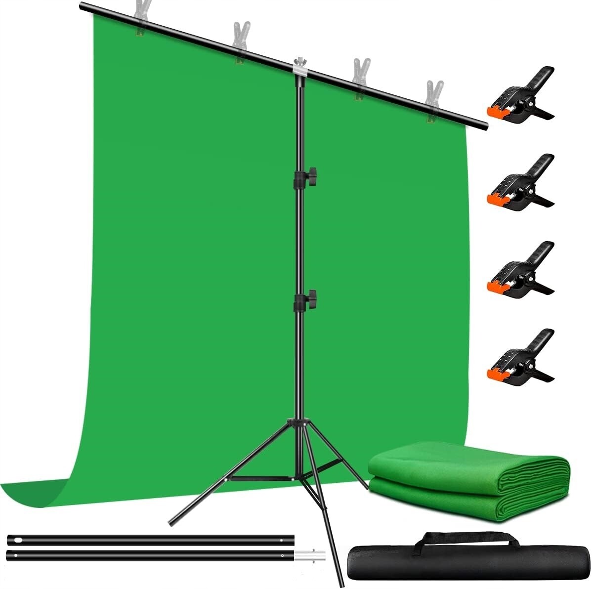 Zelená obrazovka se stojanem 150 x 200 cm Heysliy R