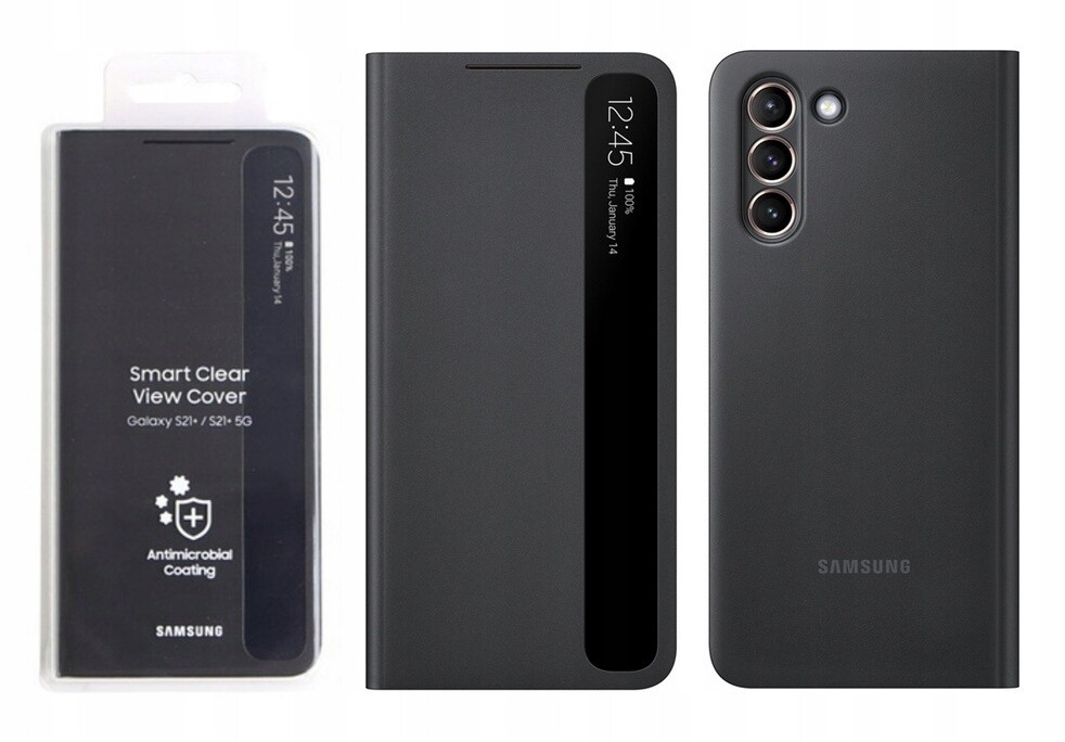 Originální Pouzdro Samsung Smart View Wallet pro Samsung Galaxy S21 Plus Černé