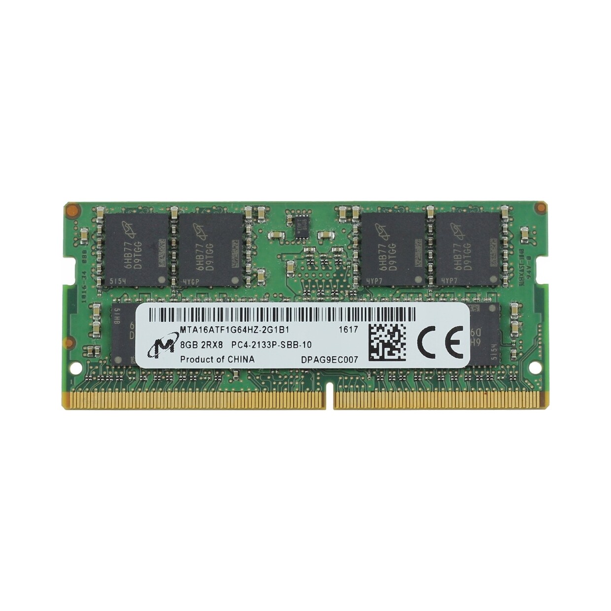 Paměť Pro Notebook Ram Micron 8GB DDR4 2133MHz PC4-2133P